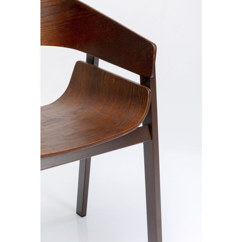 Chair with Armrest Biarritz Brown